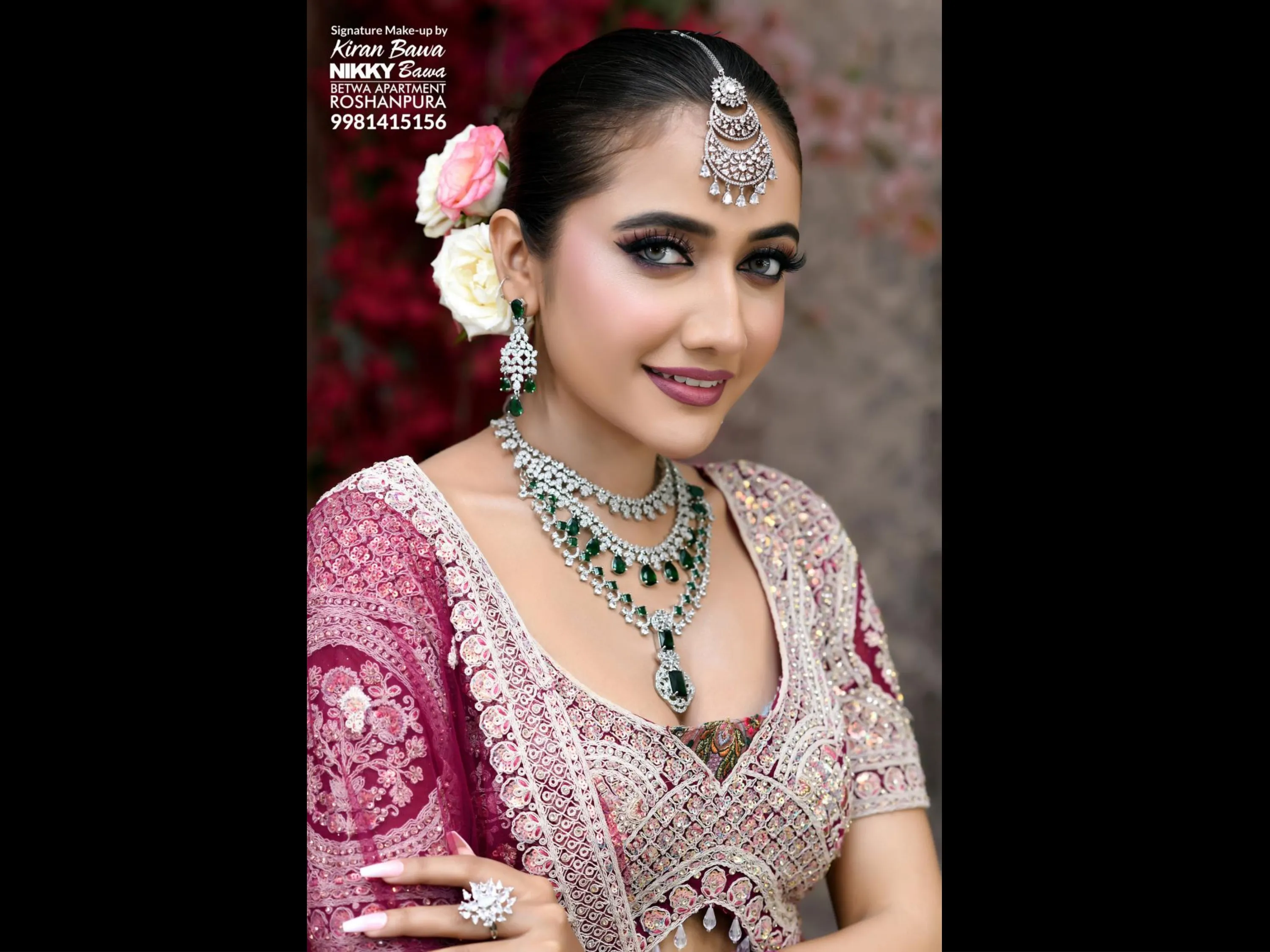 Bridal makeup look – glamorous